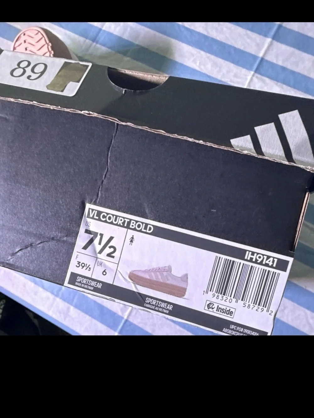 Adidas VL Court Bold Platform Wonder Quartz Pink Womens 7.5 Mens 6.5 IH9141